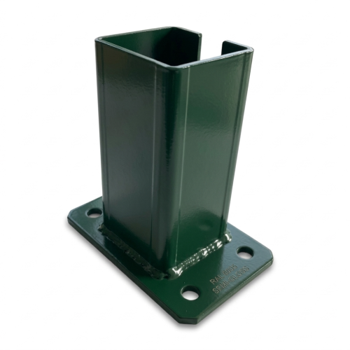 Βάση για στύλο φράκτη 80x80 mm 8 mm πράσινη 000-787 (1)