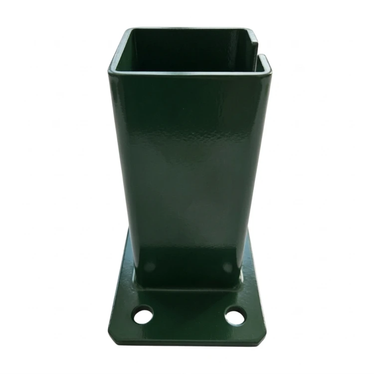 Βάση για στύλο φράκτη 80x80 mm 8 mm πράσινη 000-787 (3)