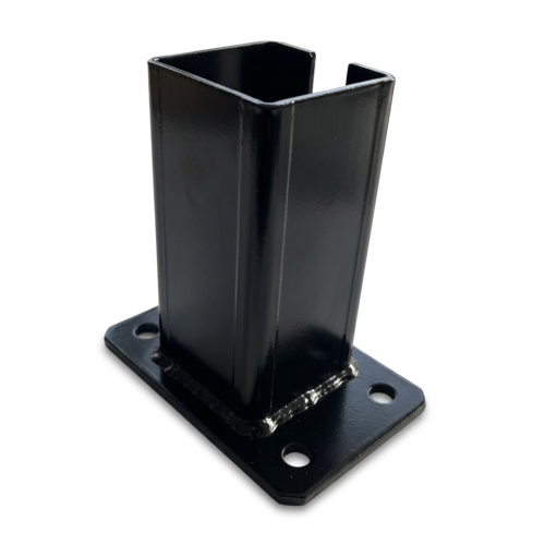 Βάση για στύλο φράχτη 80x80 mm 8 mm μαύρο 000-786 (1)