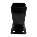 Βάση για στύλο φράχτη 80x80 mm 8 mm μαύρο 000-786 (3)