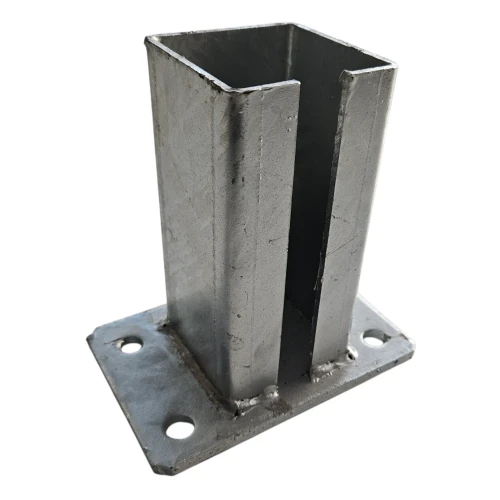 Βάση για στύλο φράχτη 80x80 mm 8 mm γαλβανισμένη 000-785 (2)