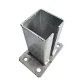 Βάση για στύλο φράχτη 80x80 mm 8 mm γαλβανισμένη 000-785 (4)