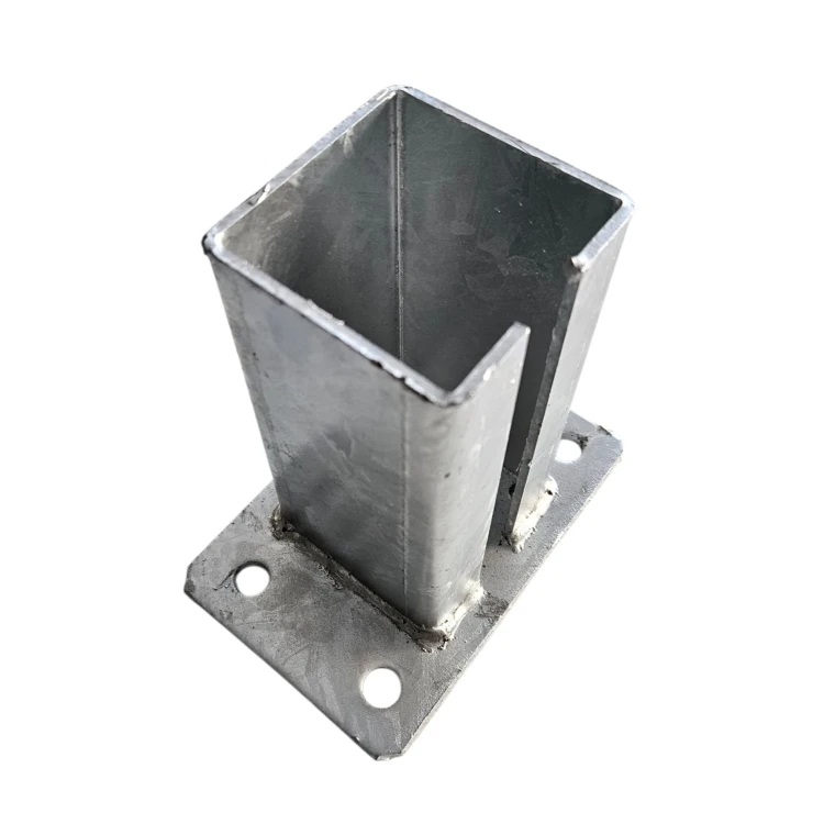 Βάση για στύλο φράχτη 80x80 mm 8 mm γαλβανισμένη 000-785 (4)