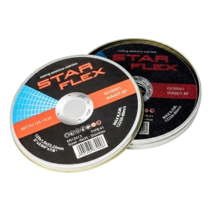 Starflex – σετ δίσκων κοπής για χάλυβα και inox 125×1,0 mm (10 τεμ.)