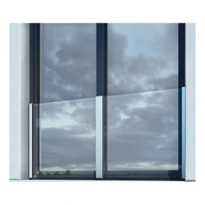 Kozza KB5100 – πλήρες γαλλικό μπαλκόνι αλουμινίου H1100 mm, γυαλί 10–11,52 mm, ματ ανοδίωση