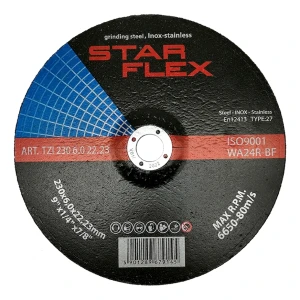 Star Flex – δίσκος λείανσης (απόξεσης) 230 × 6,0 mm T27 χάλυβας και INOX