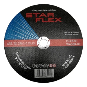 Starflex δίσκος κοπής για χάλυβα και INOX 230 × 3,0 mm τύπος 41