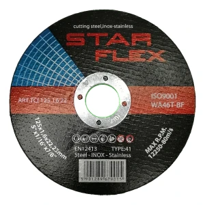 Star Flex – δίσκος κοπής για χάλυβα και INOX 125×1,6 mm WA46T-BF