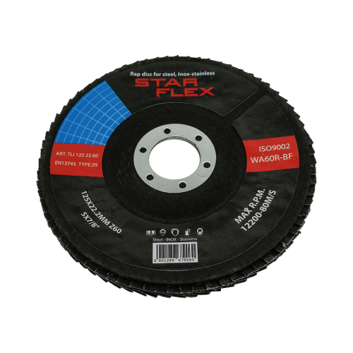 Star Flex – δίσκος φυλλαρίων κωνικός T29 125 mm με κόκκο ζιρκονίας κοκκομετρία 60 INOX 000-963 (1)