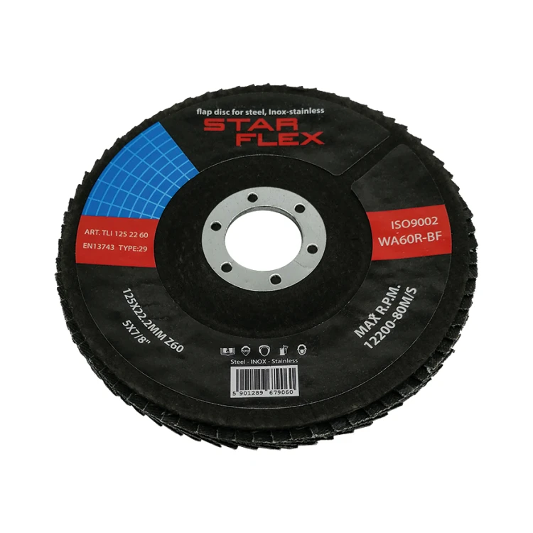 Star Flex – δίσκος φυλλαρίων κωνικός T29 125 mm με κόκκο ζιρκονίας κοκκομετρία 60 INOX 000-963 (1)