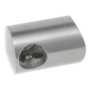 PSG λαβή ακραίου δεξιά για ράβδο ø16 mm – τοποθέτηση σε σωλήνα ø42,4 mm, AISI 304 σατινέ