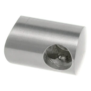 PSG αριστερή τερματική λαβή για ράβδο φ12 mm σε σωλήνα 42,4 mm – ανοξείδωτος χάλυβας AISI 304 γυαλιστερό