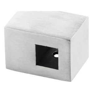 PSG στήριγμα διέλευσης κιγκλιδώματος για τετράγωνη ράβδο 12×12 mm – ανοξείδωτος χάλυβας AISI 304 σατινέ