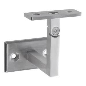 PSG προσαρμοζόμενη επιτοίχια βάση κιγκλιδώματος 70×40 mm – ανοξείδωτος χάλυβας AISI 304 σατινέ, επίπεδο σύστημα