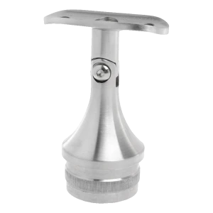 PSG στήριγμα κουπαστής κιγκλιδώματος αρθρωτό καρφωτό 42,4 mm AISI 304 σατινέ