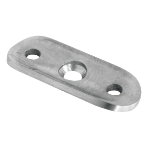 Πλάκα στήριξης κιγκλιδώματος 42,4 mm – ανοξείδωτος χάλυβας AISI 304, σατινέ, 64×24×4 mm