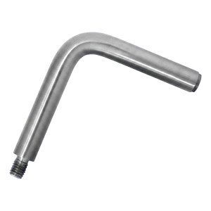 Ράβδος στήριξης κουπαστής 90° φ 12 mm 75×75 mm – ανοξείδωτος χάλυβας AISI 304 σατινέ