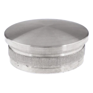 Κάλυμμα κυρτό εισωθούμενο για κιγκλίδωμα σωλήνα 48,3 mm – ανοξείδωτος χάλυβας AISI 304 σατινέ