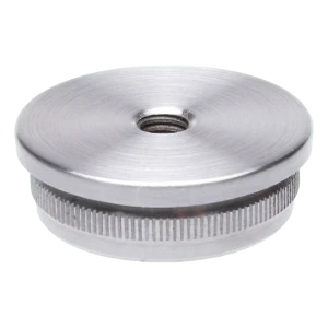 Τάπα εσωτερική κυρτή για σωλήνα 42,4 mm με σπείρωμα M8 – ανοξείδωτος χάλυβας σατινέ