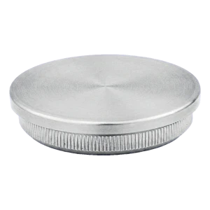 Τάπα επίπεδη εμβυσματική για σωλήνα κουπαστής Ø42,4 mm AISI 304 σατινέ