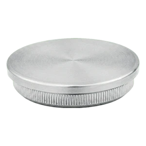 Τάπα επίπεδη εμβαπτιζόμενη για σωλήνα κάγκελου 48,3 mm, ανοξείδωτος χάλυβας AISI 304 σατινέ