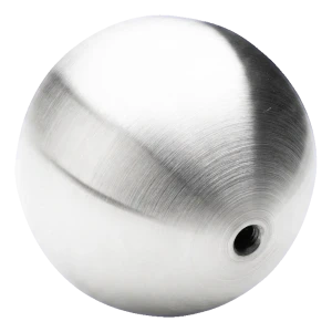 PINOX σφαίρα κιγκλιδώματος βιδωτή κοίλη Ø100 mm M10 – ανοξείδωτος χάλυβας σατινέ