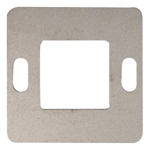 Πλάκα στήριξης κιγκλιδώματος 80×80 mm AISI304 σύστημα 40×40 επιφάνεια ακατέργαστη