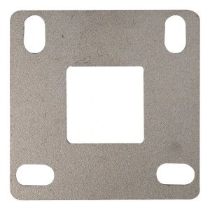 Βάση στύλου κιγκλιδώματος προς συγκόλληση 100x100 mm – σύστημα 40x40, ανοξείδωτος χάλυβας AISI 304