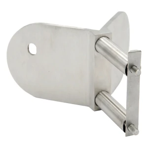 PINOX εξωτερικό γωνιακό στήριγμα κολώνας κιγκλιδώματος 42,4 mm – AISI 304 σατινέ