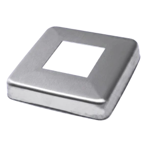 Διακοσμητικό κάλυμμα κάγκελου 90x90 mm για προφίλ 40x40 – ανοξείδωτος χάλυβας AISI 304 γυαλιστερό