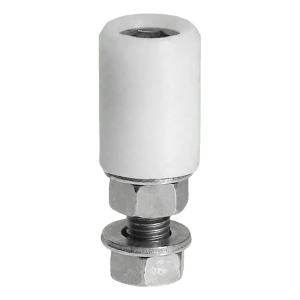 PSG οδηγός τροχός πύλης FI 43 mm λευκός με βιδωτή υποδοχή M16