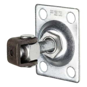 PSG ρυθμιζόμενος μεντεσές πύλης M12 με ορθογώνια πλάκα 75×55 mm