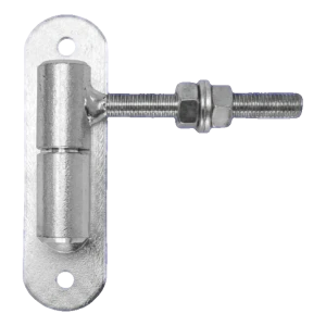 PSG ρυθμιζόμενος μεντεσές κοχλιοποιημένος για πόρτα fi24 M12 με πλάκα 150×40 mm