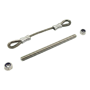 Συρματόσχοινο ασφαλείας PSG από ανοξείδωτο χάλυβα για συρόμενη πόρτα 200 mm