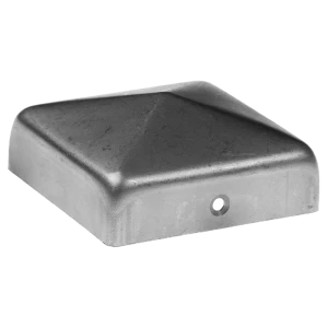 Στέγαστρο φακελωτό χαλύβδινο για στύλο περίφραξης 120×120 mm – ακατέργαστο